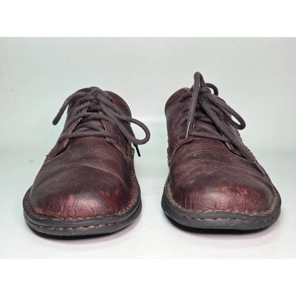 Columbia Pine Hollow Men's Oxford Casual Shoes Size 9.5 Brown Leather Memory